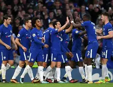 切尔西主场大捷，球员赛后激动庆祝胜利，得到参加只是进入.